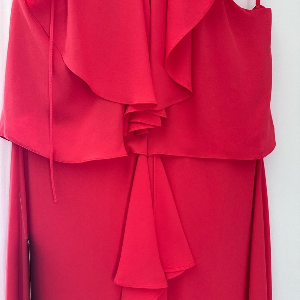 BCBGMaxAzria Red Ruffled Maxi Dress - Picture 4 of 7